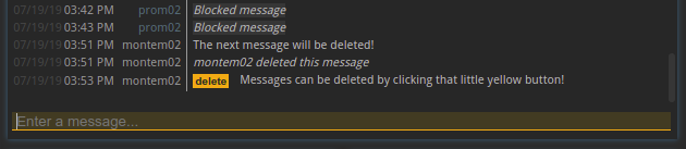 delete message