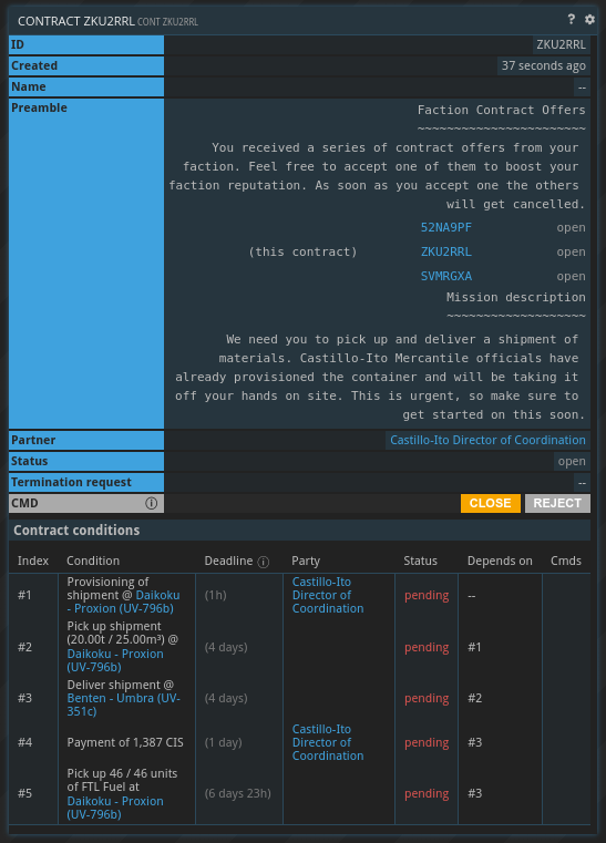 faction shipping contract