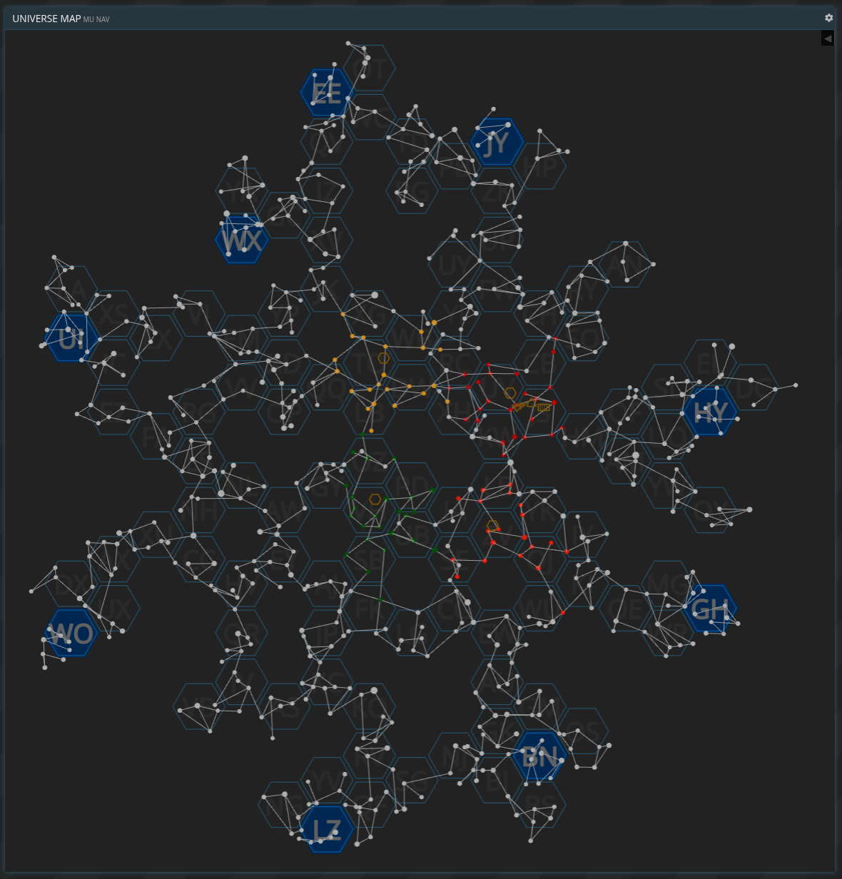 map showing the new sectors