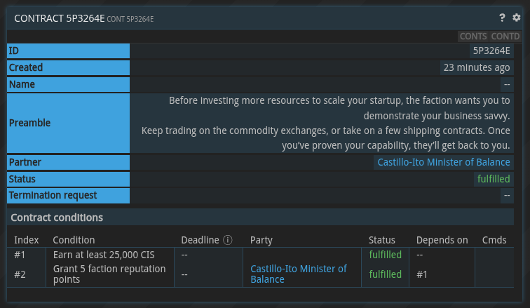 post-tutorial contracts - earn money